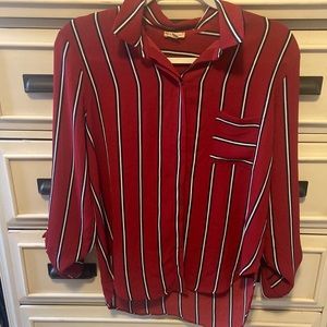 Red Striped blouse